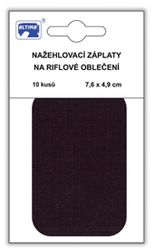 Riflové nažehľovacie záplaty malé - čierna